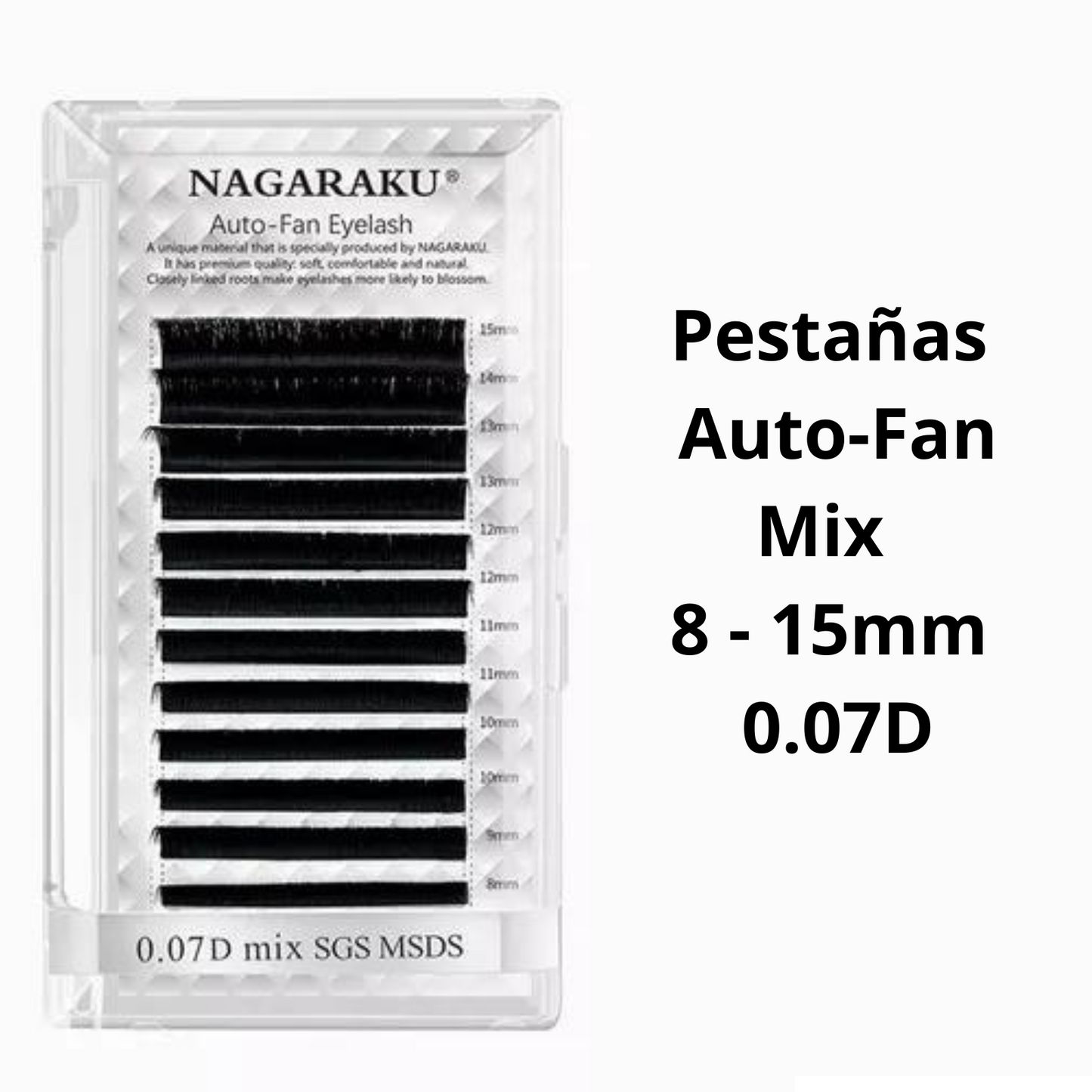 Crea Abanicos Fácil Pestañas Auto-Fan 0.07D Mix 8-15mm
