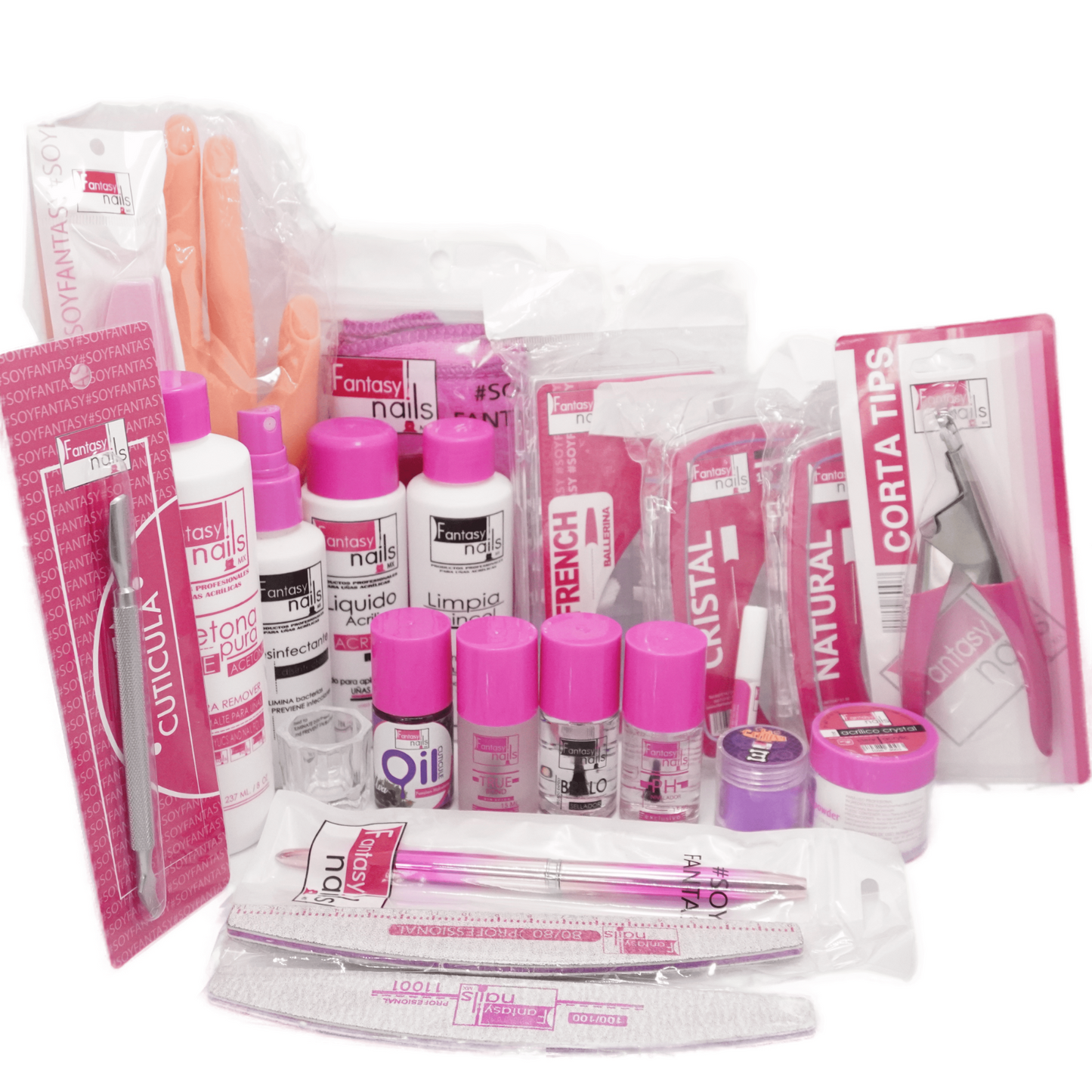 Kit Uñas Acrílicas Fantasy Nails + Manuales